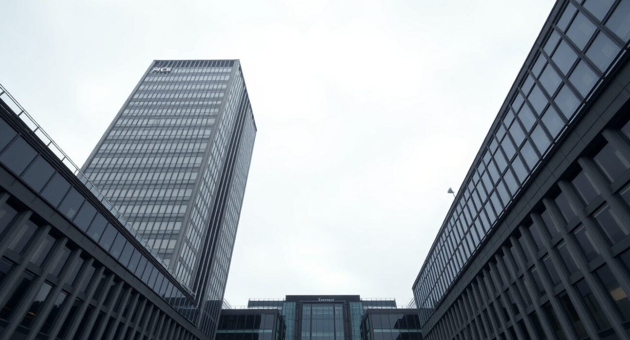 European Central Bank headquarters in Frankfurt, signaling a potential ECB rate increase
