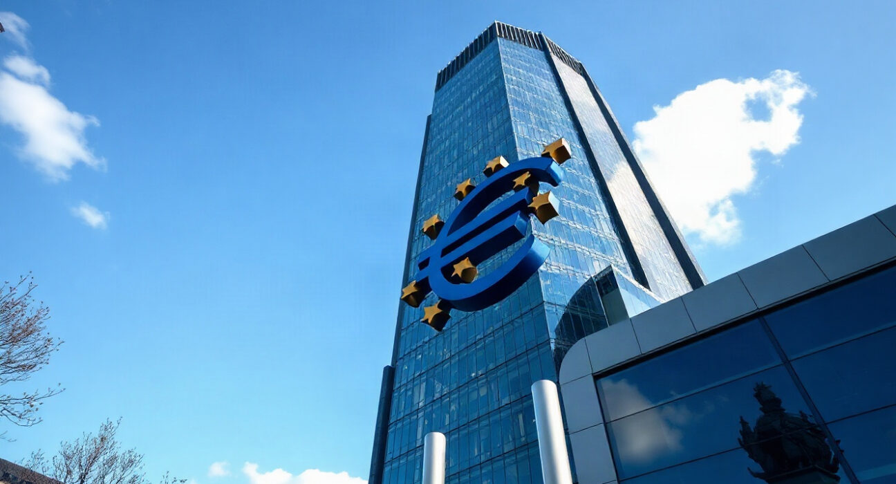 European Central Bank headquarters in Frankfurt, symbolizing monetary policy decisions.