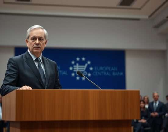ECB's Villeroy speaks at a press conference about the critical mass of data needed before tightening monetary policy.