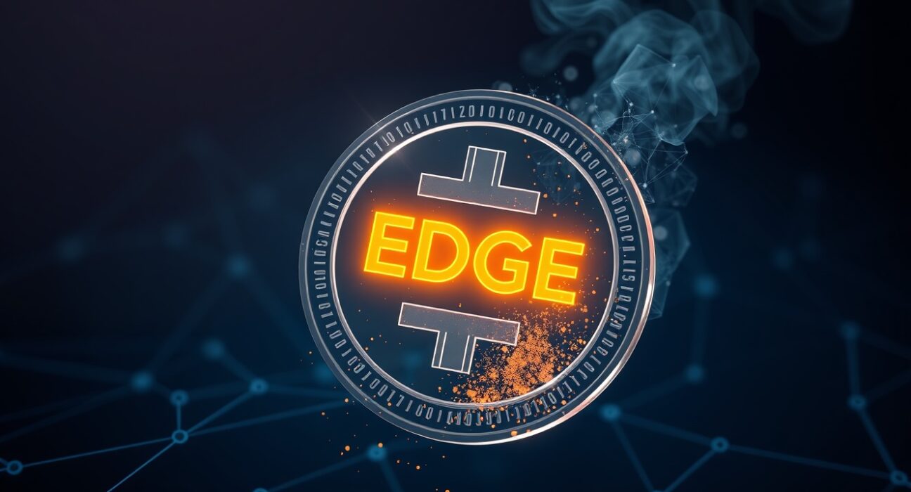 EdgeX EDGE token burning process representing the exchange's deflationary strategy