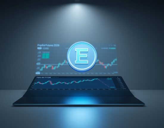 EdgeX EDGE token launch visualization for decentralized perpetual futures exchange platform