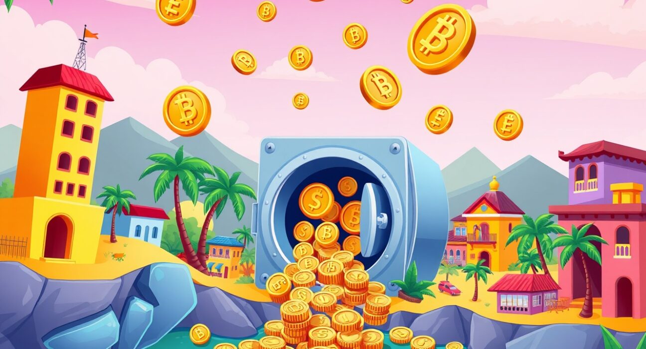 El Salvador bitcoin investment strategy showing digital currency flowing into national reserves