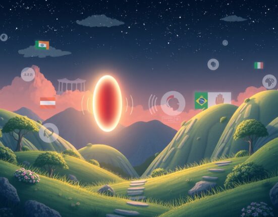 ElevenLabs funding round visualizes voice AI technology expanding globally with a $11 billion valuation.