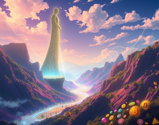 Visual metaphor for Elon Musk's net worth exceeding the total altcoin market capitalization in 2025.