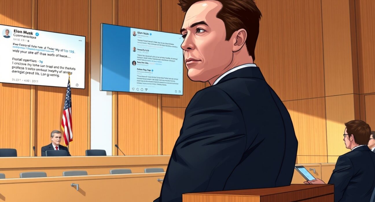 Elon Musk testifies in court during the OpenAI lawsuit, highlighting the nonprofit mission betrayal.