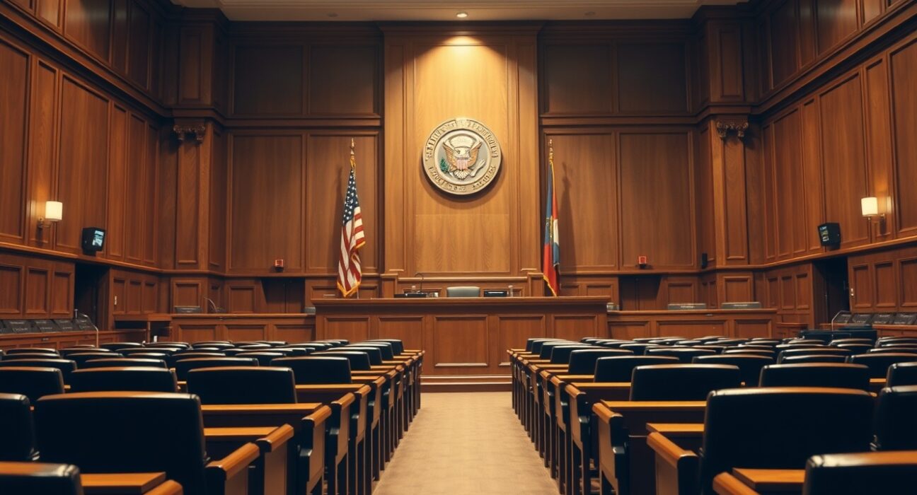 Empty California courtroom after jury verdict in Elon Musk vs. OpenAI trial