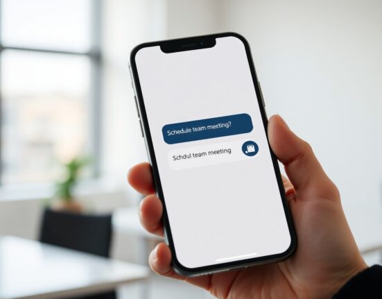 AI agent Wingman operating within a smartphone messaging app to autonomously manage tasks.