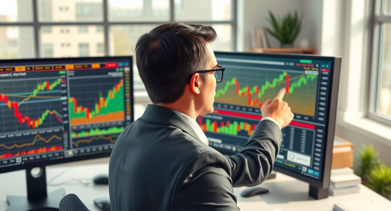 Financial analyst reviewing emerging market currency charts showing real interest rate support mechanisms.