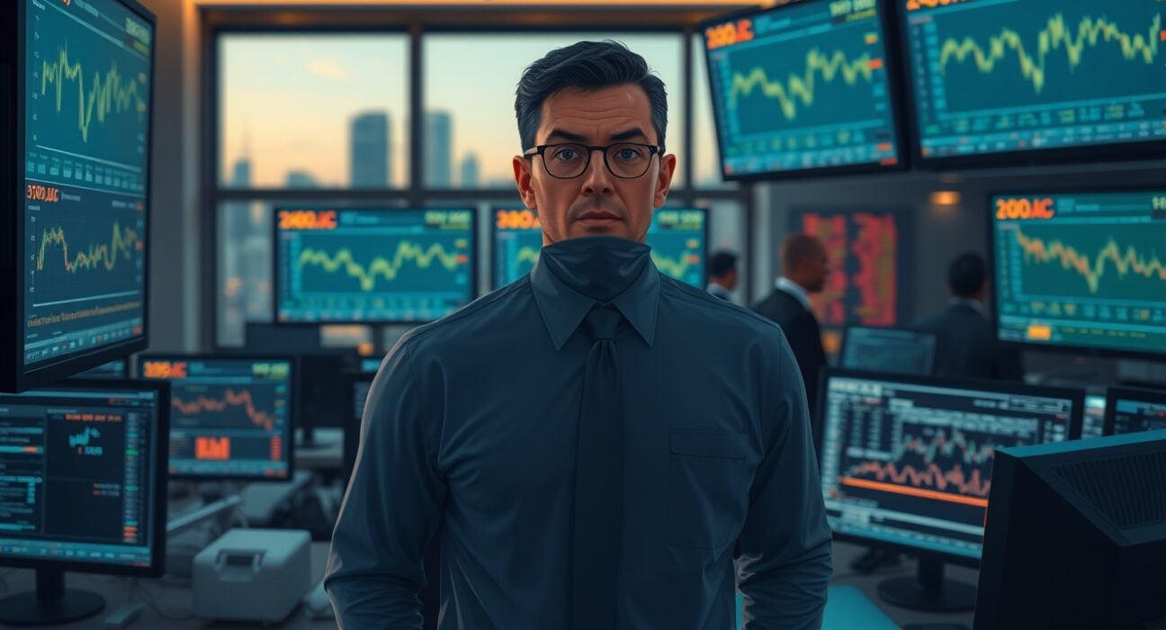 Energy trader analyzing oil price and inflation data as Deutsche Bank warns of US CPI impact.