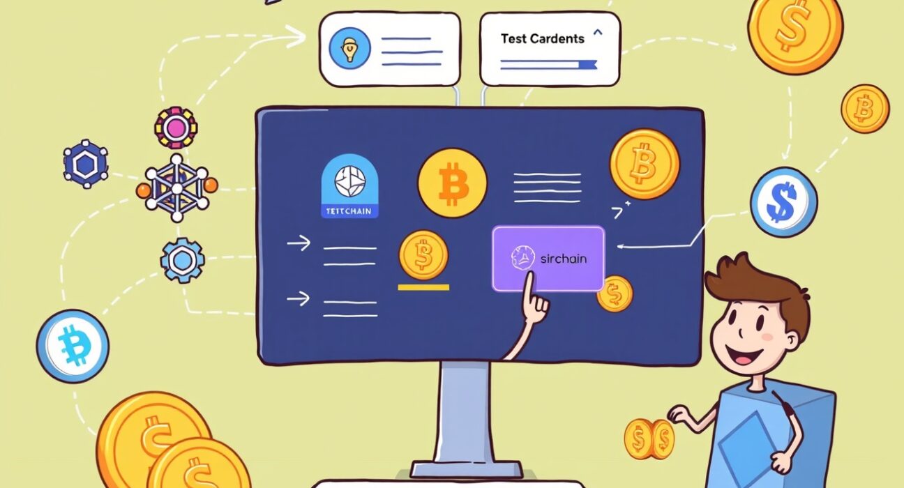 A cartoon illustration showing how Enso simplifies complex crypto interactions, making the on-chain user experience intuitive.
