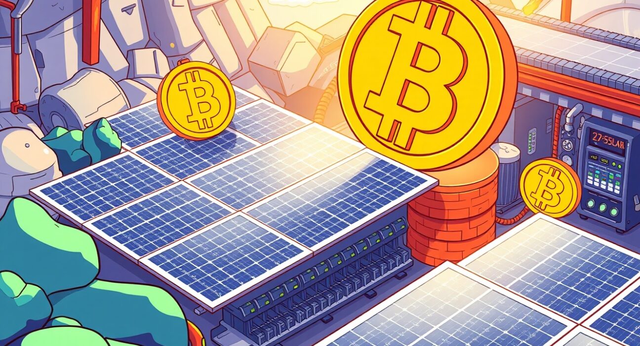 Eric Trump's revolutionary Bitcoin mining facility using solar power for sustainable cryptocurrency operations