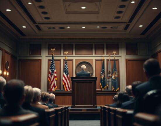 Former Defense Secretary Mark Esper at a hearing, emphasizing the CLARITY Act as a national security measure.