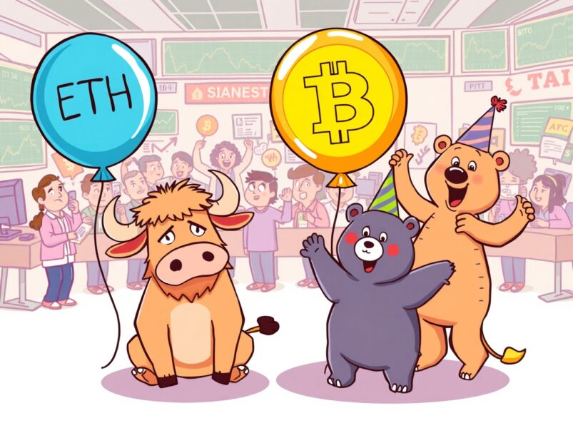 Crypto Liquidations Unleashed: ETH Longs Lose $105M, BTC Shorts Wiped Out in $61.81M Rout