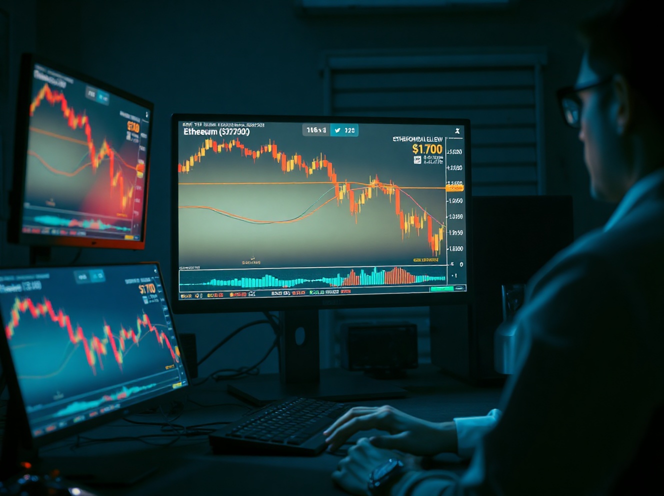 Ether Slips Below $1,700 as Selling Pressure Intensifies