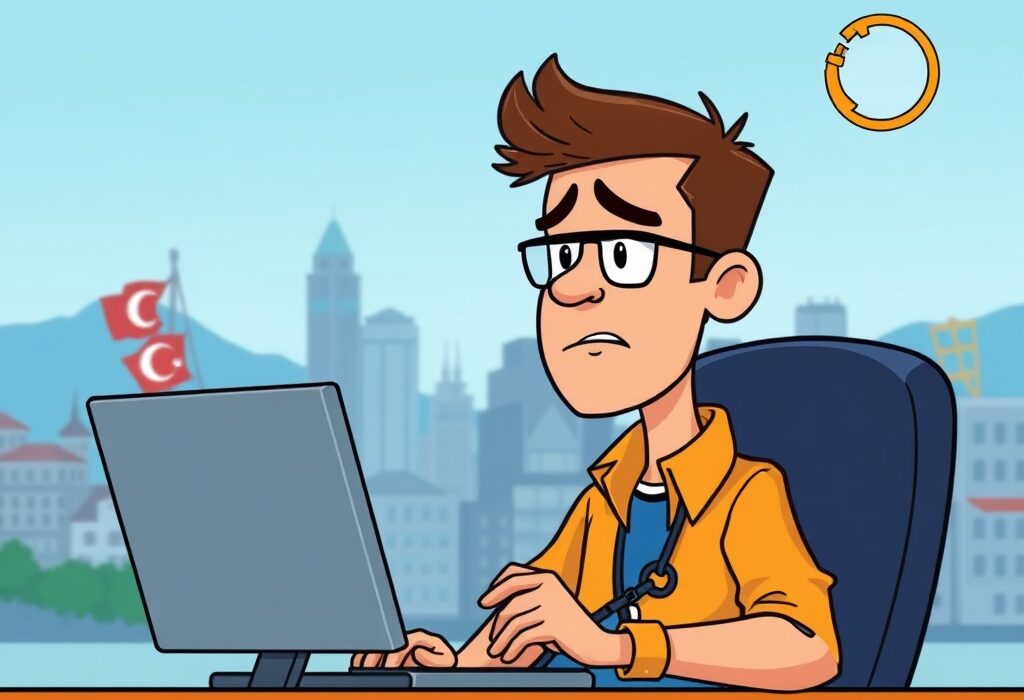 Cartoon image depicting the serious implications of an Ethereum developer detention, highlighting legal challenges in the crypto space.