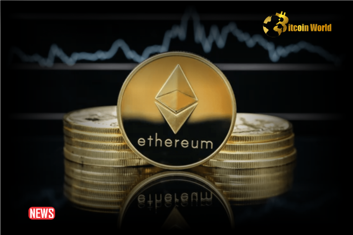 Ethereum (ETH) Price Down More Than 3% Within 24 Hours