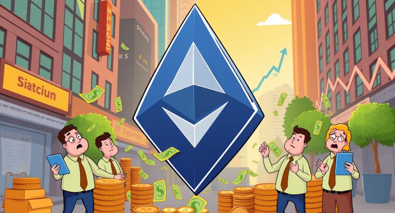 Ethereum ETFs experiencing significant capital outflow with concerned investors monitoring financial charts