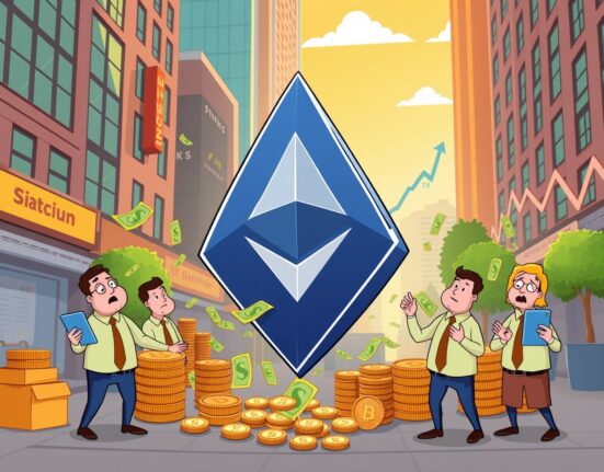 Ethereum ETFs experiencing significant capital outflow with concerned investors monitoring financial charts