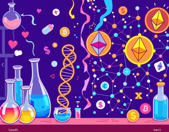 Visualizing the transformative merger of a biotechnology firm with Ethereum, marking a significant shift towards crypto treasury.