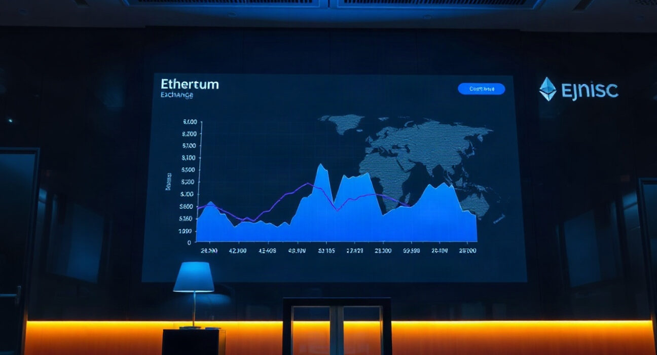 Ethereum exchange balance chart showing decline, indicating reduced sell pressure
