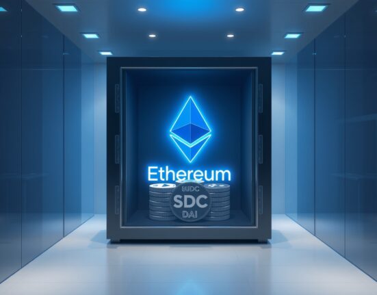 Ethereum Foundation's strategic conversion of ETH to stablecoins for treasury management.