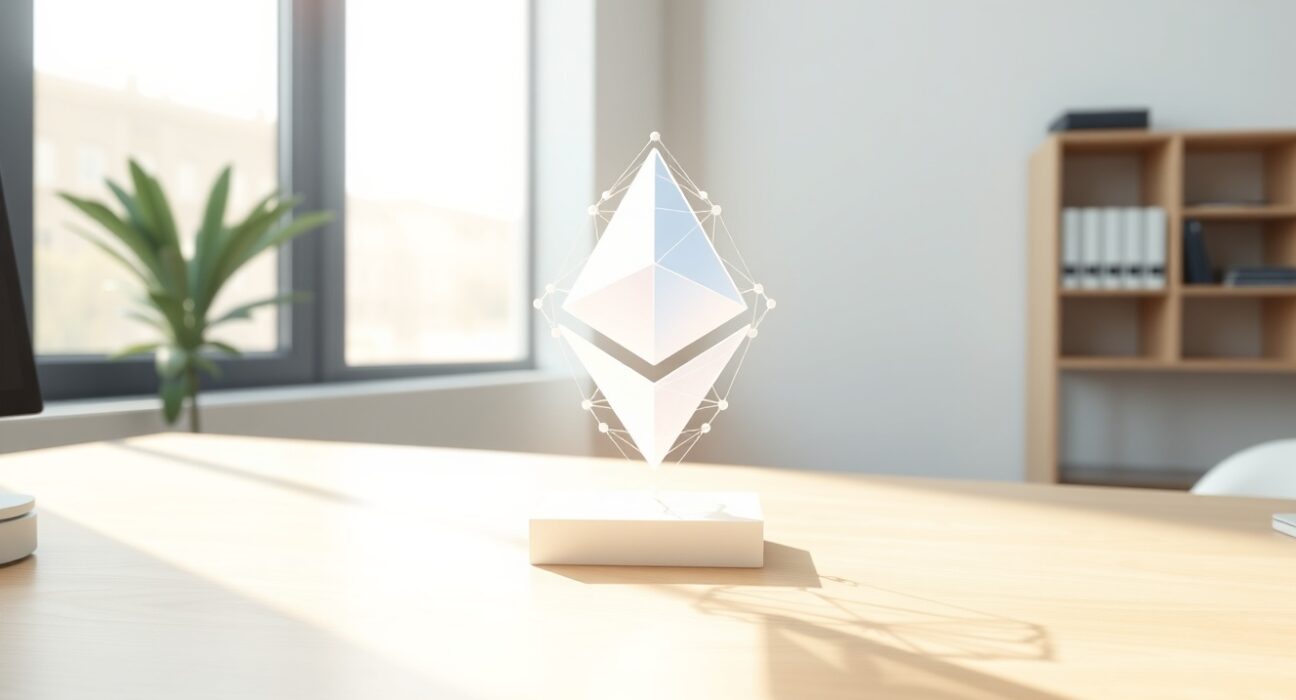 Symbolic model representing the Ethereum Foundation's role as a steward of the decentralized blockchain network.