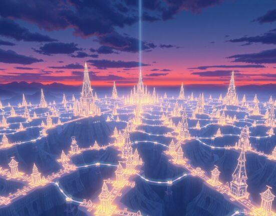 Visual metaphor for the Ethereum Foundation's Strawmap plan and its multi-layered blockchain upgrade pathway.