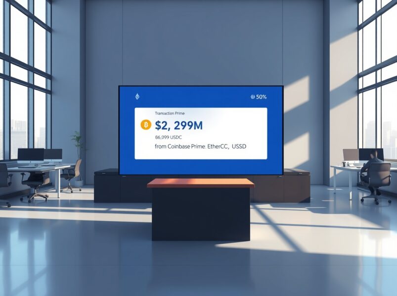 Ethereum Foundation Receives Massive 22.92M USDC Transfer from Coinbase Prime, Signaling Strategic Move