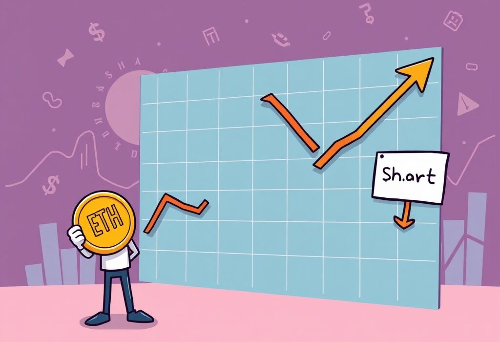 A visual representation of Ethereum funding levels dropping despite an ETH price rally, highlighting market complexities.