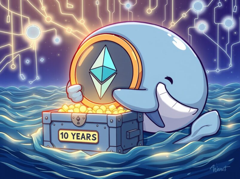 An Ethereum ICO whale symbolically stakes its massive fortune into the blockchain network.