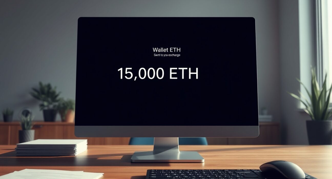 Early Ethereum investor's major 15,000 ETH transaction to Coinbase exchange interface