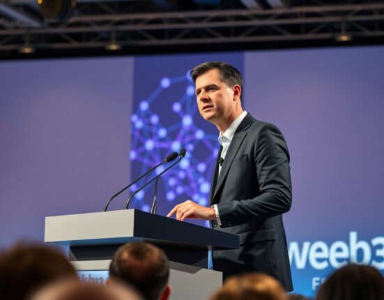 Sharplink Gaming CEO Joseph Chalom speaking about Ethereum investment opportunities at Hong Kong Web3 Festival