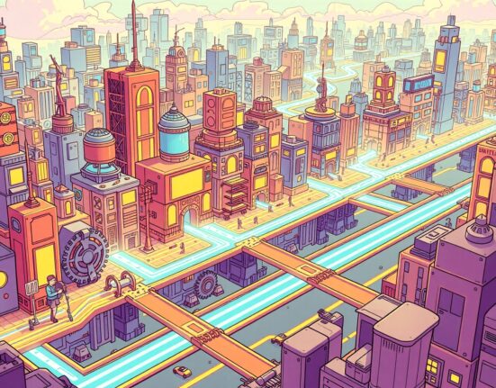 Ethereum Pectra upgrade enhancing blockchain transaction flow and capacity as a financial settlement layer.