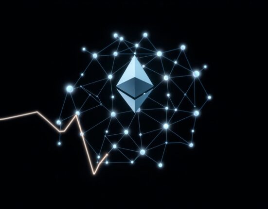 Analysis of Ethereum's declining price against a backdrop of high blockchain network usage and activity.