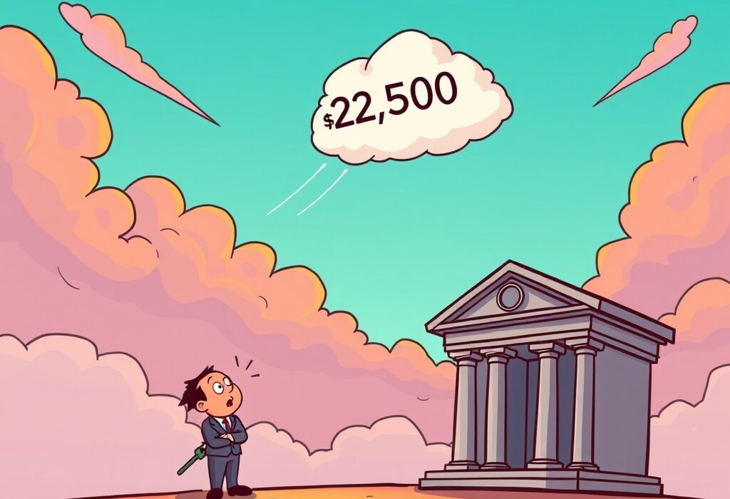 A cartoon image illustrating a strong Ethereum price forecast, with the ETH logo rising towards a high valuation.