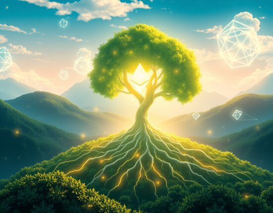 Ethereum price prediction analysis showing blockchain growth potential and market trajectory visualization