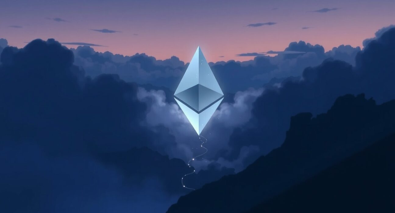 Visual metaphor for Ethereum's potential price decline based on bearish technical analysis signals.