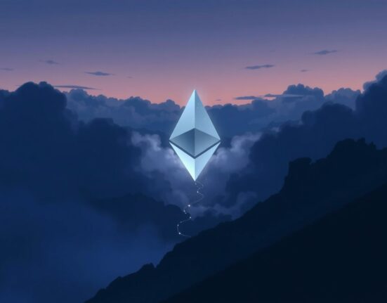 Visual metaphor for Ethereum's potential price decline based on bearish technical analysis signals.