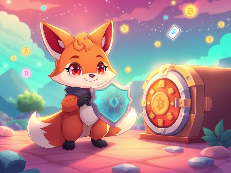 Ethereum privacy solution protecting digital assets with magical security shields in blockchain environment