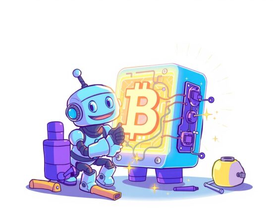 A cartoon illustration of the Prysm client being repaired on the Ethereum network after the Fusaka upgrade.