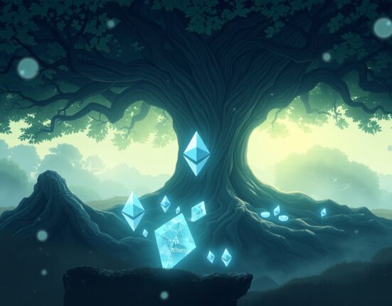 Visual representation of massive Ethereum staking queue showing network confidence and validator participation