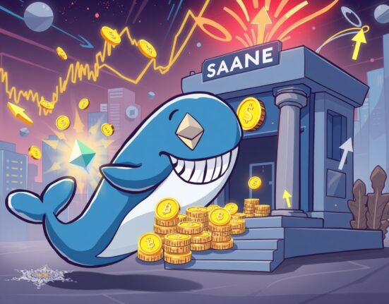 Successful Ethereum staking whale depositing massive ETH profits at cryptocurrency exchange