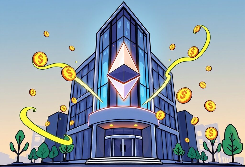 Cosmos Health's bold move into an Ethereum treasury strategy, symbolizing a significant institutional crypto investment in digital assets.