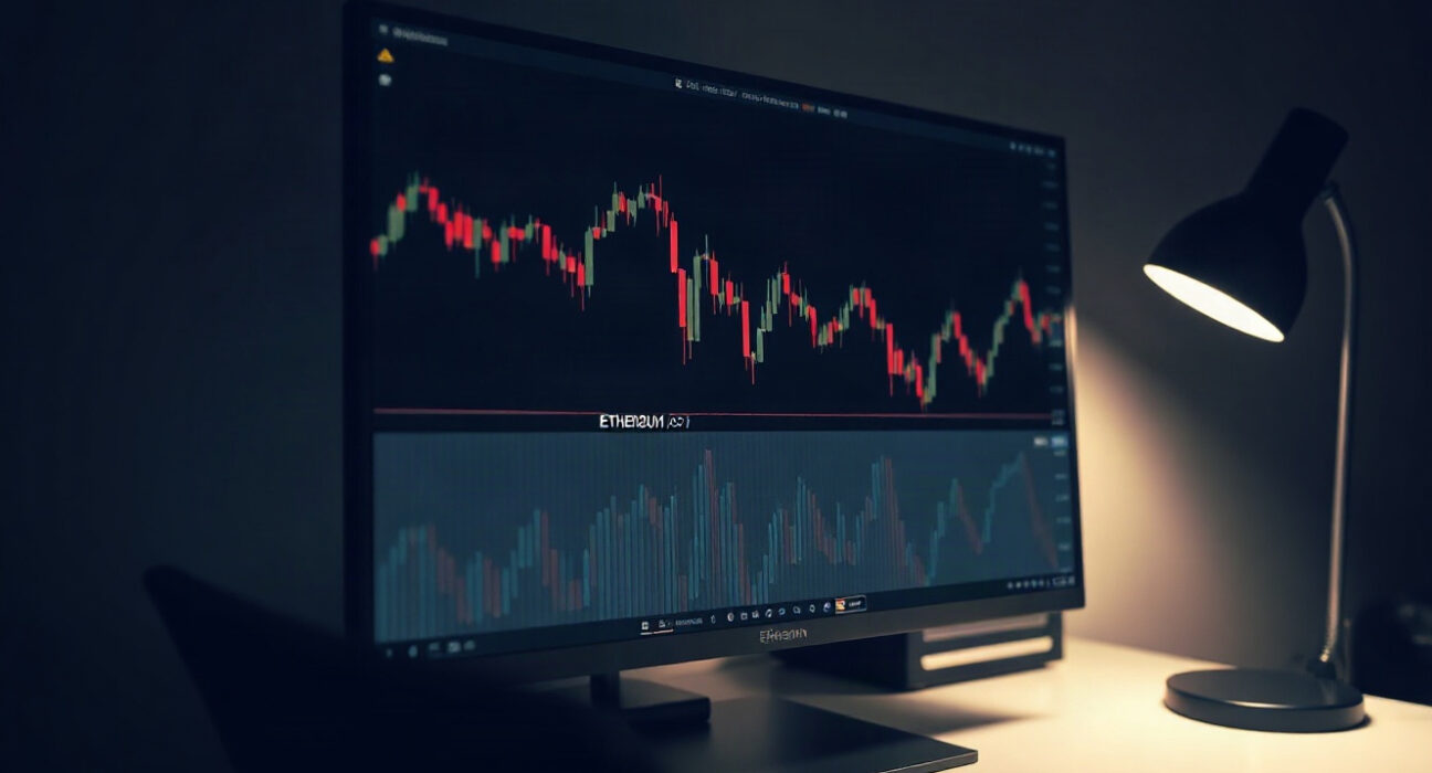 Ethereum price chart showing a pullback from recent highs as profit-taking emerges.