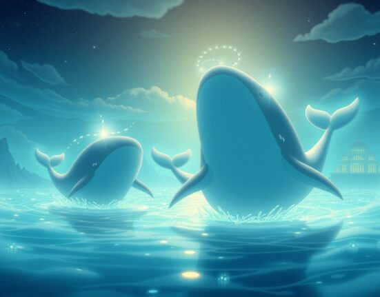 Ethereum whale accumulation visualized as strategic digital asset movement between exchanges and private wallets