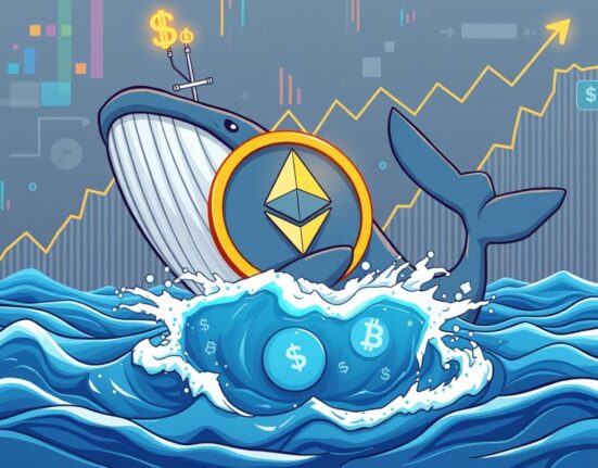 A strategic Ethereum whale makes a significant ETH acquisition, symbolizing smart crypto investment.