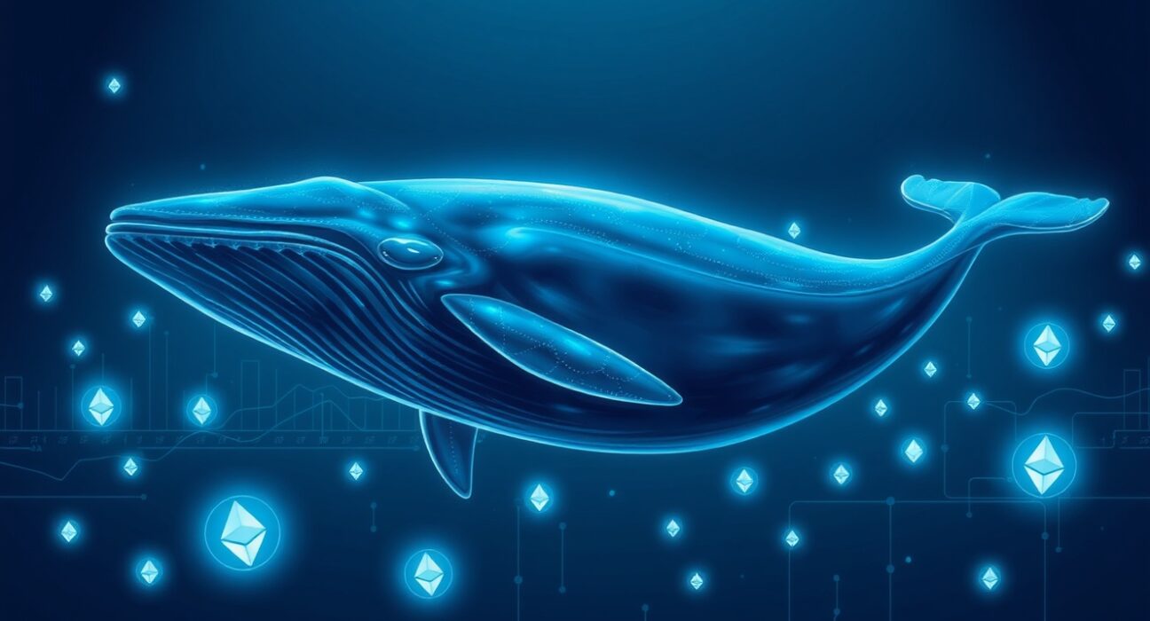 Ethereum whale activity analysis showing strategic market movement and blockchain transaction patterns.