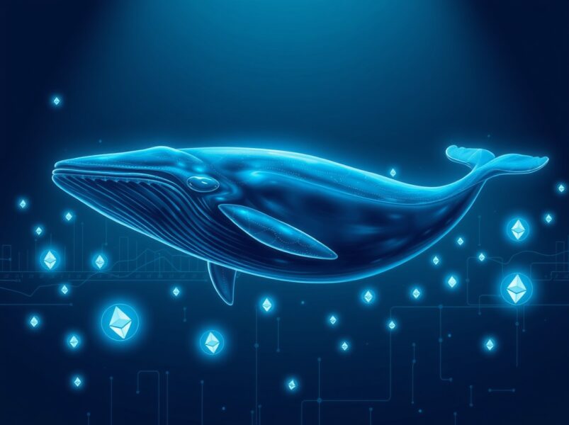 Ethereum whale activity analysis showing strategic market movement and blockchain transaction patterns.