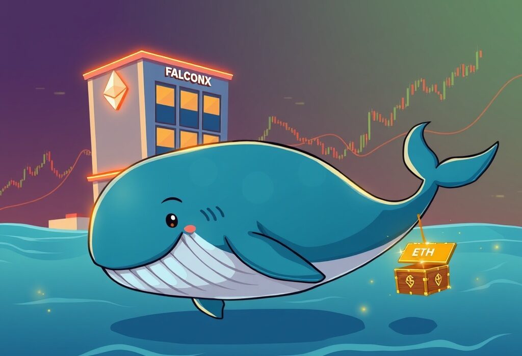An Ethereum whale making a strategic withdrawal from an exchange, symbolizing a significant ETH movement and potential market shift.