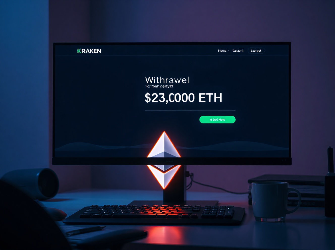 Whale Moves $38.2 Million in Ethereum Off Kraken Exchange, Signaling Accumulation